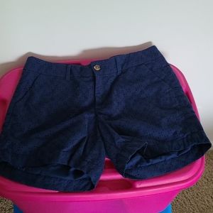 Old Navy Everyday Navy Eyelet Shorts